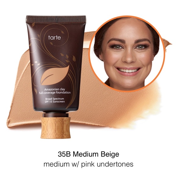 Tarte Amazonian Clay Full Coverage Foundation Medium Beige SPF 15 NEW SEALED